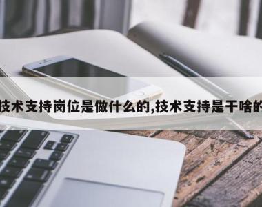技术支持岗位是做什么的,技术支持是干啥的